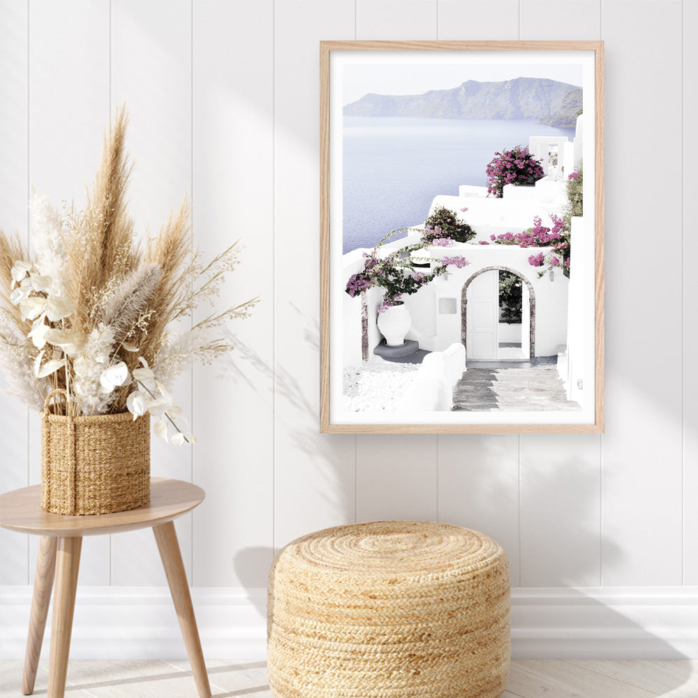 Shop Santorini Views Photo Art Print a coastal themed photography wall art print from The Print Emporium wall artwork collection - Buy Australian made fine art poster and framed prints for the home and your interior decor, TPE-1168-AP