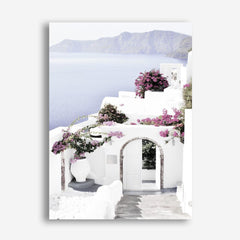 Shop Santorini Views Photo Canvas Print a coastal themed photography framed stretched canvas print from The Print Emporium wall artwork collection - Buy Australian made prints for the home and your interior decor space, TPE-1168-CA-35X46-NF