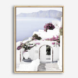 Shop Santorini Views Photo Canvas Print a coastal themed photography framed stretched canvas print from The Print Emporium wall artwork collection - Buy Australian made prints for the home and your interior decor space, TPE-1168-CA-35X46-NF