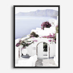 Shop Santorini Views Photo Canvas Print a coastal themed photography framed stretched canvas print from The Print Emporium wall artwork collection - Buy Australian made prints for the home and your interior decor space, TPE-1168-CA-35X46-NF