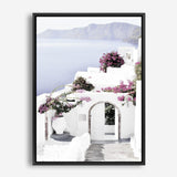 Shop Santorini Views Photo Canvas Print a coastal themed photography framed stretched canvas print from The Print Emporium wall artwork collection - Buy Australian made prints for the home and your interior decor space, TPE-1168-CA-35X46-NF