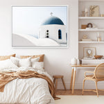Shop Santorini Vista II Photo Canvas Print a coastal themed photography framed stretched canvas print from The Print Emporium wall artwork collection - Buy Australian made prints for the home and your interior decor space, TPE-1303-CA-35X46-NF