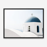 Shop Santorini Vista II Photo Canvas Print a coastal themed photography framed stretched canvas print from The Print Emporium wall artwork collection - Buy Australian made prints for the home and your interior decor space, TPE-1303-CA-35X46-NF