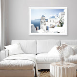Shop Santorini Vista Photo Art Print a coastal themed photography wall art print from The Print Emporium wall artwork collection - Buy Australian made fine art poster and framed prints for the home and your interior decor, TPE-1299-AP
