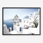 Shop Santorini Vista Photo Art Print a coastal themed photography wall art print from The Print Emporium wall artwork collection - Buy Australian made fine art poster and framed prints for the home and your interior decor, TPE-1299-AP