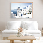 Shop Santorini Vista Photo Art Print a coastal themed photography wall art print from The Print Emporium wall artwork collection - Buy Australian made fine art poster and framed prints for the home and your interior decor, TPE-1299-AP