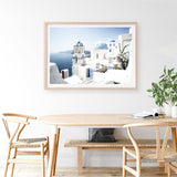 Shop Santorini Vista Photo Art Print a coastal themed photography wall art print from The Print Emporium wall artwork collection - Buy Australian made fine art poster and framed prints for the home and your interior decor, TPE-1299-AP