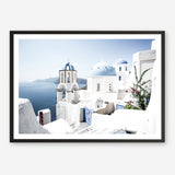 Shop Santorini Vista Photo Art Print a coastal themed photography wall art print from The Print Emporium wall artwork collection - Buy Australian made fine art poster and framed prints for the home and your interior decor, TPE-1299-AP