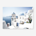 Shop Santorini Vista Photo Art Print a coastal themed photography wall art print from The Print Emporium wall artwork collection - Buy Australian made fine art poster and framed prints for the home and your interior decor, TPE-1299-AP