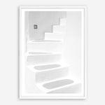 Shop Santorini White Steps I Photo Art Print a coastal themed photography wall art print from The Print Emporium wall artwork collection - Buy Australian made fine art poster and framed prints for the home and your interior decor, TPE-1250-AP