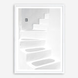 Shop Santorini White Steps I Photo Art Print a coastal themed photography wall art print from The Print Emporium wall artwork collection - Buy Australian made fine art poster and framed prints for the home and your interior decor, TPE-1250-AP