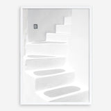 Shop Santorini White Steps I Photo Art Print a coastal themed photography wall art print from The Print Emporium wall artwork collection - Buy Australian made fine art poster and framed prints for the home and your interior decor, TPE-1250-AP