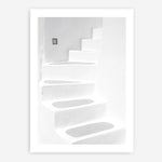 Shop Santorini White Steps I Photo Art Print a coastal themed photography wall art print from The Print Emporium wall artwork collection - Buy Australian made fine art poster and framed prints for the home and your interior decor, TPE-1250-AP