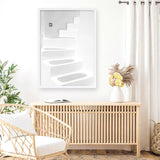 Shop Santorini White Steps I Photo Art Print a coastal themed photography wall art print from The Print Emporium wall artwork collection - Buy Australian made fine art poster and framed prints for the home and your interior decor, TPE-1250-AP