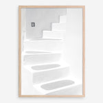 Shop Santorini White Steps I Photo Art Print a coastal themed photography wall art print from The Print Emporium wall artwork collection - Buy Australian made fine art poster and framed prints for the home and your interior decor, TPE-1250-AP