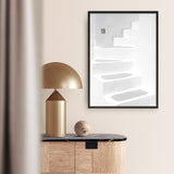 Shop Santorini White Steps I Photo Art Print a coastal themed photography wall art print from The Print Emporium wall artwork collection - Buy Australian made fine art poster and framed prints for the home and your interior decor, TPE-1250-AP