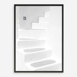 Shop Santorini White Steps I Photo Art Print a coastal themed photography wall art print from The Print Emporium wall artwork collection - Buy Australian made fine art poster and framed prints for the home and your interior decor, TPE-1250-AP