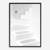 Shop Santorini White Steps I Photo Art Print a coastal themed photography wall art print from The Print Emporium wall artwork collection - Buy Australian made fine art poster and framed prints for the home and your interior decor, TPE-1250-AP