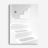 Shop Santorini White Steps I Photo Canvas Print a coastal themed photography framed stretched canvas print from The Print Emporium wall artwork collection - Buy Australian made prints for the home and your interior decor space, TPE-1250-CA-35X46-NF