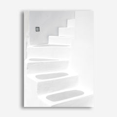 Shop Santorini White Steps I Photo Canvas Print a coastal themed photography framed stretched canvas print from The Print Emporium wall artwork collection - Buy Australian made prints for the home and your interior decor space, TPE-1250-CA-35X46-NF