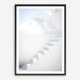 Shop Santorini White Steps II Photo Art Print a coastal themed photography wall art print from The Print Emporium wall artwork collection - Buy Australian made fine art poster and framed prints for the home and your interior decor, TPE-1251-AP