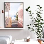 Shop Santorini in Spring Photo Art Print a coastal themed photography wall art print from The Print Emporium wall artwork collection - Buy Australian made fine art poster and framed prints for the home and your interior decor, TPE-1300-AP