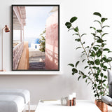 Shop Santorini in Spring Photo Art Print a coastal themed photography wall art print from The Print Emporium wall artwork collection - Buy Australian made fine art poster and framed prints for the home and your interior decor, TPE-1300-AP
