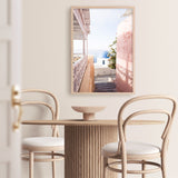 Shop Santorini in Spring Photo Art Print a coastal themed photography wall art print from The Print Emporium wall artwork collection - Buy Australian made fine art poster and framed prints for the home and your interior decor, TPE-1300-AP