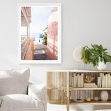 Shop Santorini in Spring Photo Art Print a coastal themed photography wall art print from The Print Emporium wall artwork collection - Buy Australian made fine art poster and framed prints for the home and your interior decor, TPE-1300-AP