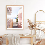 Shop Santorini in Spring Photo Art Print a coastal themed photography wall art print from The Print Emporium wall artwork collection - Buy Australian made fine art poster and framed prints for the home and your interior decor, TPE-1300-AP