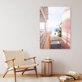 Shop Santorini in Spring Photo Canvas Print a coastal themed photography framed stretched canvas print from The Print Emporium wall artwork collection - Buy Australian made prints for the home and your interior decor space, TPE-1300-CA-35X46-NF