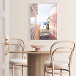 Shop Santorini in Spring Photo Canvas Print a coastal themed photography framed stretched canvas print from The Print Emporium wall artwork collection - Buy Australian made prints for the home and your interior decor space, TPE-1300-CA-35X46-NF