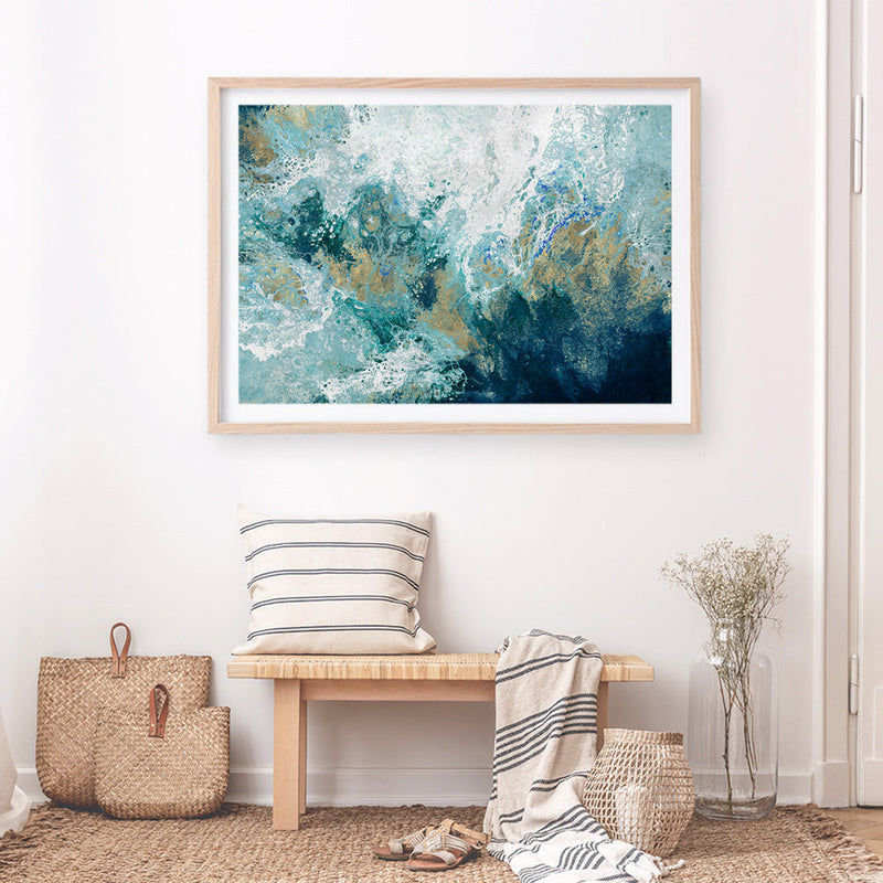Shop Saran Art Print a painted abstract themed wall art print from The Print Emporium wall artwork collection - Buy Australian made fine art painting style poster and framed prints for the home and your interior decor room, TPE-PC-HB002-AP