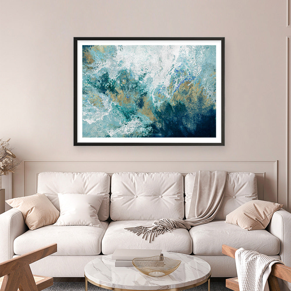 Shop Saran Art Print a painted abstract themed wall art print from The Print Emporium wall artwork collection - Buy Australian made fine art painting style poster and framed prints for the home and your interior decor room, TPE-PC-HB002-AP