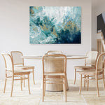 Shop Saran Canvas Print a painted abstract themed framed canvas wall art print from The Print Emporium artwork collection - Buy Australian made fine art painting style stretched canvas prints for the home and your interior decor space, TPE-PC-HB002-CA-35X46-NF