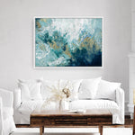 Shop Saran Canvas Print a painted abstract themed framed canvas wall art print from The Print Emporium artwork collection - Buy Australian made fine art painting style stretched canvas prints for the home and your interior decor space, TPE-PC-HB002-CA-35X46-NF