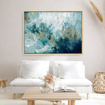 Shop Saran Canvas Print a painted abstract themed framed canvas wall art print from The Print Emporium artwork collection - Buy Australian made fine art painting style stretched canvas prints for the home and your interior decor space, TPE-PC-HB002-CA-35X46-NF