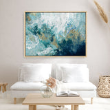 Shop Saran Canvas Print a painted abstract themed framed canvas wall art print from The Print Emporium artwork collection - Buy Australian made fine art painting style stretched canvas prints for the home and your interior decor space, TPE-PC-HB002-CA-35X46-NF