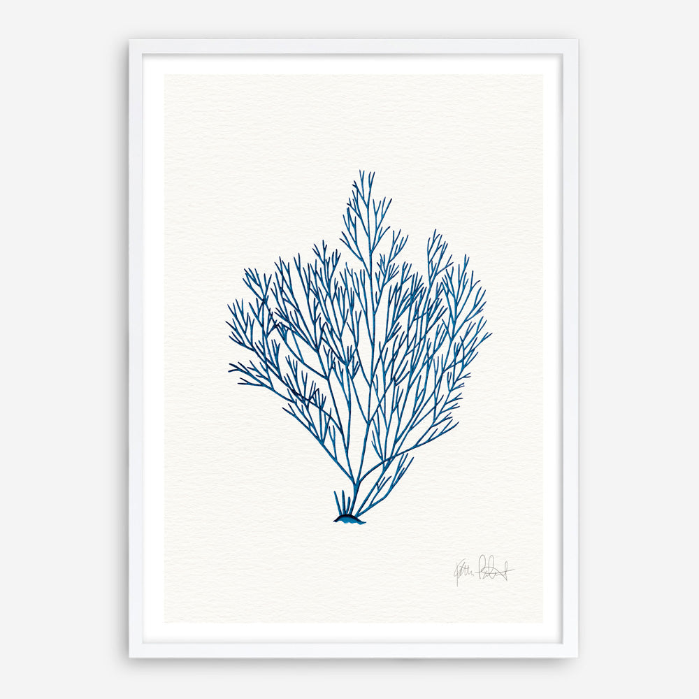Shop Sea Garden II Royal Blue Art Print a coastal themed painted wall art print from The Print Emporium wall artwork collection - Buy Australian made fine art painting style poster and framed prints for the home and your interior decor room, TPE-WA-63919-AP