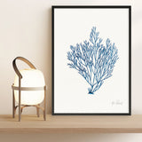 Shop Sea Garden II Royal Blue Art Print a coastal themed painted wall art print from The Print Emporium wall artwork collection - Buy Australian made fine art painting style poster and framed prints for the home and your interior decor room, TPE-WA-63919-AP