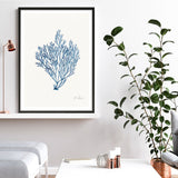 Shop Sea Garden II Royal Blue Art Print a coastal themed painted wall art print from The Print Emporium wall artwork collection - Buy Australian made fine art painting style poster and framed prints for the home and your interior decor room, TPE-WA-63919-AP