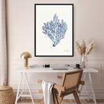 Shop Sea Garden II Royal Blue Canvas Print a painted style framed canvas wall art print from The Print Emporium artwork collection - Buy Australian made fine art painting style stretched canvas prints for the home and your interior decor space, TPE-WA-63919-CA-35X46-NF