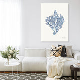 Shop Sea Garden II Royal Blue Canvas Print a painted style framed canvas wall art print from The Print Emporium artwork collection - Buy Australian made fine art painting style stretched canvas prints for the home and your interior decor space, TPE-WA-63919-CA-35X46-NF