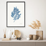 Shop Sea Garden III Royal Blue Art Print a coastal themed painted wall art print from The Print Emporium wall artwork collection - Buy Australian made fine art painting style poster and framed prints for the home and your interior decor room, TPE-WA-63920-AP