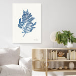 Shop Sea Garden III Royal Blue Canvas Print a painted style framed canvas wall art print from The Print Emporium artwork collection - Buy Australian made fine art painting style stretched canvas prints for the home and your interior decor space, TPE-WA-63920-CA-35X46-NF