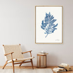 Shop Sea Garden III Royal Blue Canvas Print a painted style framed canvas wall art print from The Print Emporium artwork collection - Buy Australian made fine art painting style stretched canvas prints for the home and your interior decor space, TPE-WA-63920-CA-35X46-NF