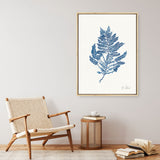 Shop Sea Garden III Royal Blue Canvas Print a painted style framed canvas wall art print from The Print Emporium artwork collection - Buy Australian made fine art painting style stretched canvas prints for the home and your interior decor space, TPE-WA-63920-CA-35X46-NF