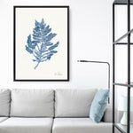 Shop Sea Garden III Royal Blue Canvas Print a painted style framed canvas wall art print from The Print Emporium artwork collection - Buy Australian made fine art painting style stretched canvas prints for the home and your interior decor space, TPE-WA-63920-CA-35X46-NF