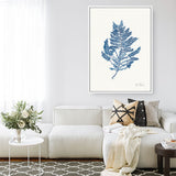 Shop Sea Garden III Royal Blue Canvas Print a painted style framed canvas wall art print from The Print Emporium artwork collection - Buy Australian made fine art painting style stretched canvas prints for the home and your interior decor space, TPE-WA-63920-CA-35X46-NF