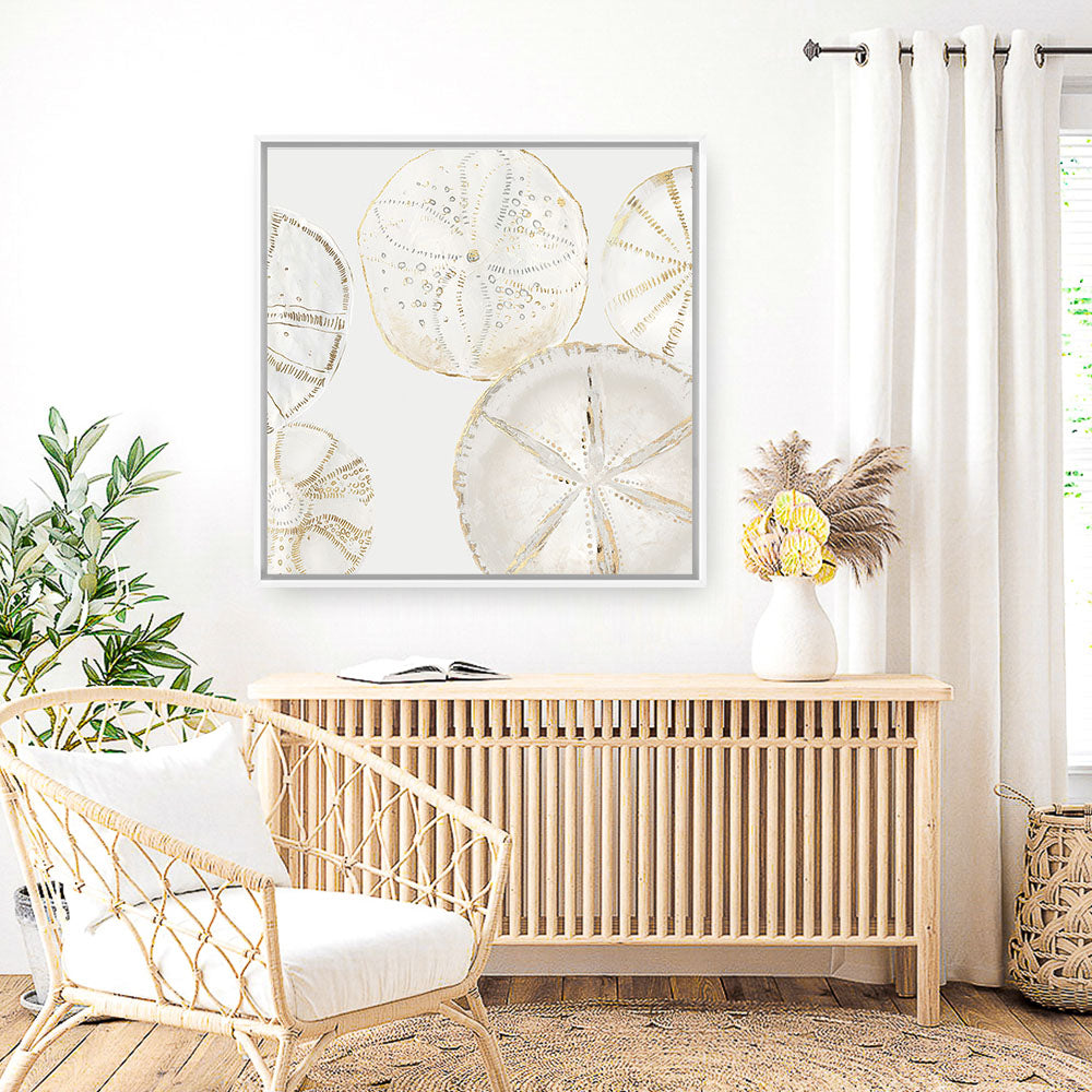 Shop Sea Patterns I (Square) Canvas Print a painted abstract themed framed canvas wall art print from The Print Emporium artwork collection - Buy Australian made fine art painting style stretched canvas prints for the home and your interior decor space, TPE-PC-WLR29-CA-40X40-NF